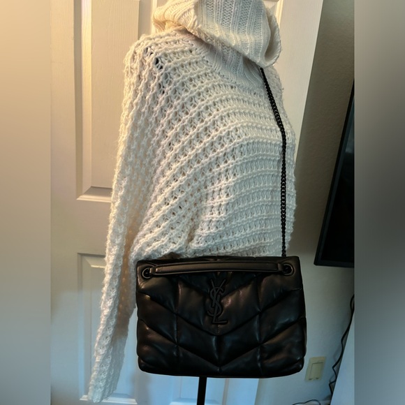 YSL lambskin black quilted shoulder bag - Picture 3 of 15